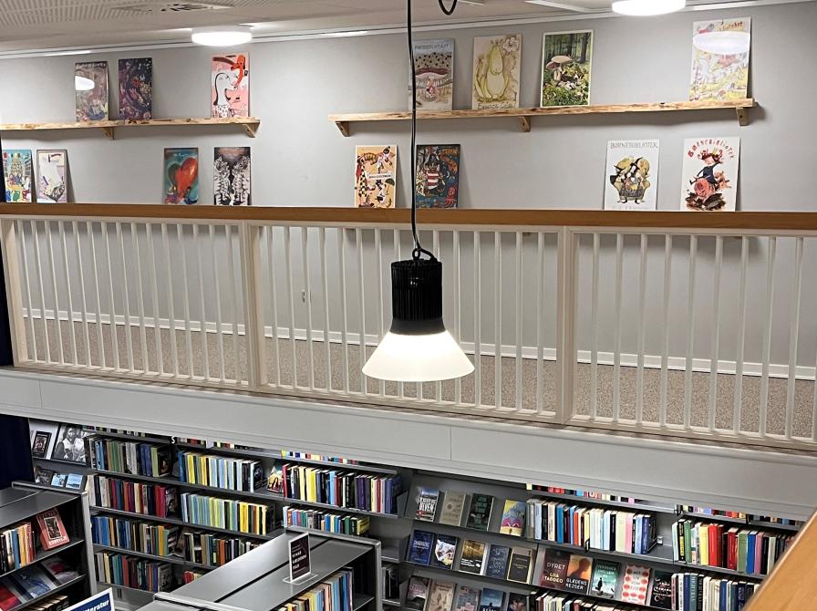 Foto af balkonen på Ringe Bibliotek