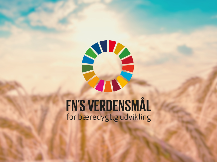 Billede af mark verdensmålslogo forrest